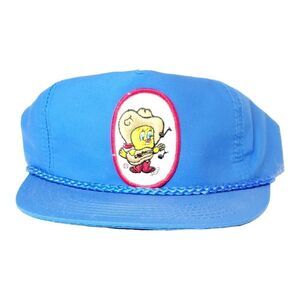 Vintage Designer Award Blue Cowboy Tweety Bird SnapBack‎ Adjustable Cap Hat